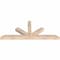 Ekena Millwork Saratoga Smooth Timber Gable Bracket, Douglas Fir, 60"W x 25"H x 3 1/2"D x 3 1/2"F, 10/12 Pitch GBW060X25X0404SAR00SDF - alternate 3